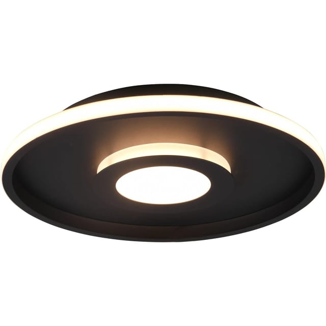 Trio LED-Deckenleuchte Ascari 68 mm x 400 mm x 400 mm Schwarz Matt
