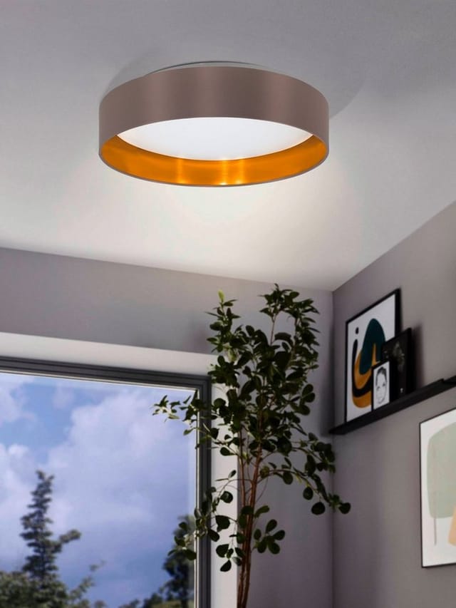 Eglo LED-Deckenleuchte Maserlo 2 Cappuccino-Gold