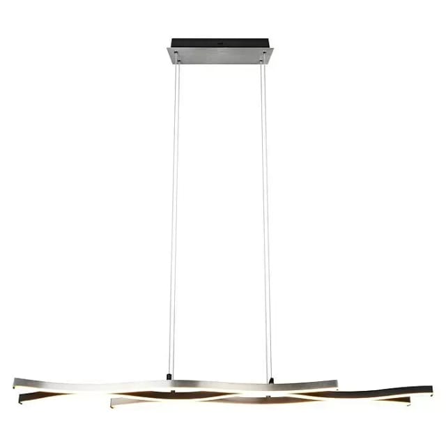 Trio LED-Pendelleuchte Blaze 1.500 mm x 1.075 mm x 155 mm Aluminium Gebürstet
