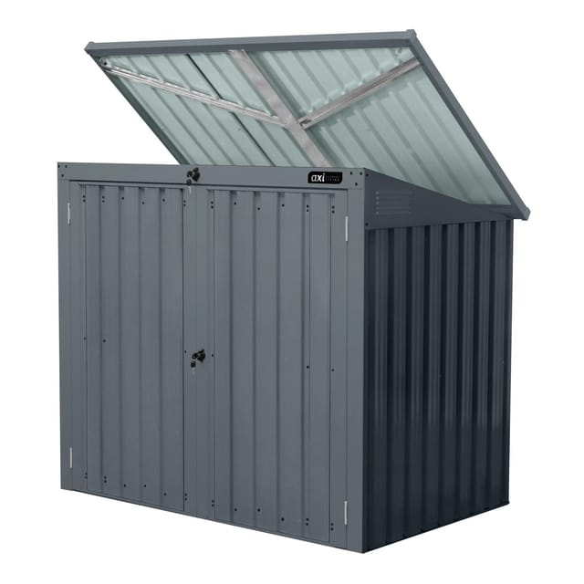 Axi Gartenschrank Oscar Metall 2 x 240, Anthrazit