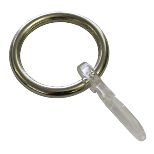 Gardinia Gardinenringe Kos für Ø 27 mm Edelstahl 6-er Pack