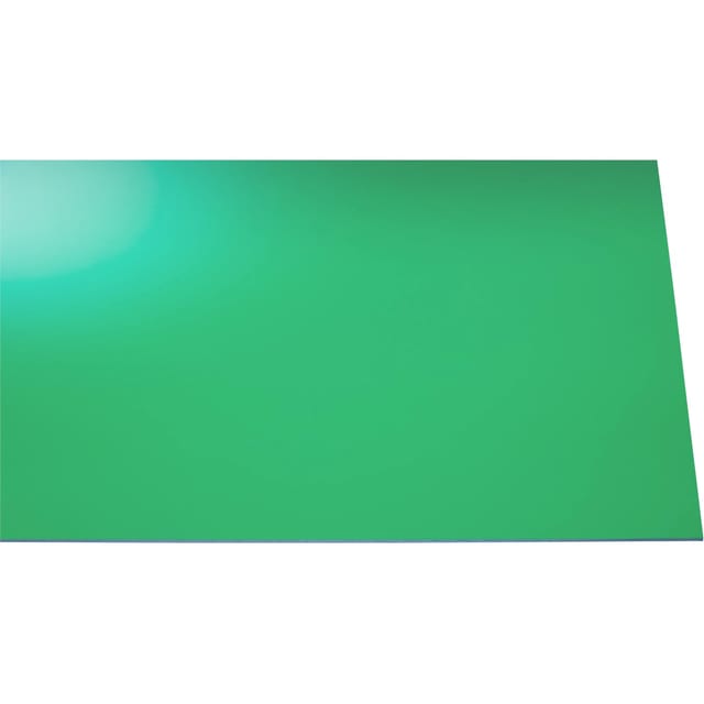 Acryl Platte Eben 3 mm Glatt Grün 1000 mm x 500 mm