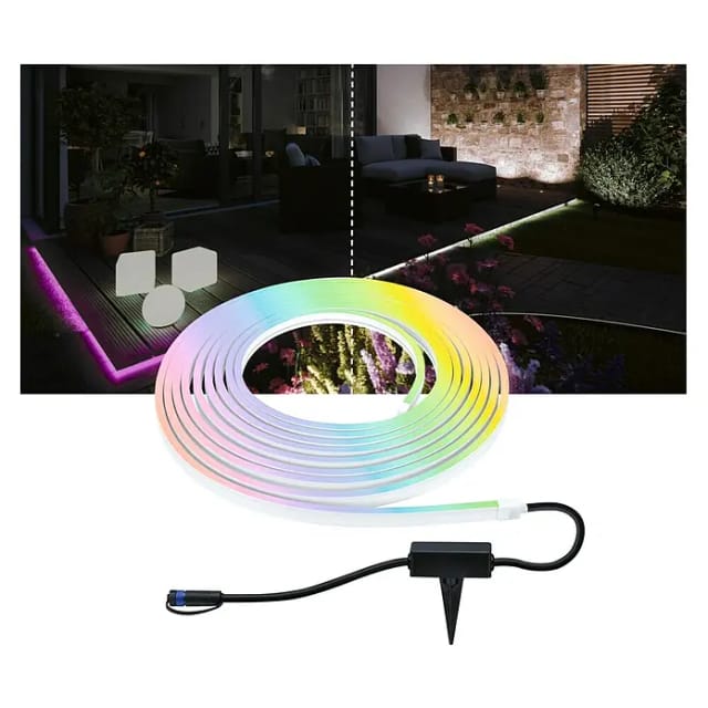Paulmann Outdoor P&S Neon Stripe Weiß RGB IP67 24V 10 m