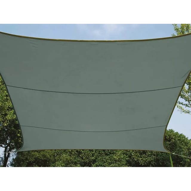 Sonnensegel Grün-Grau Quadratisch 3,6 x 3,6 m