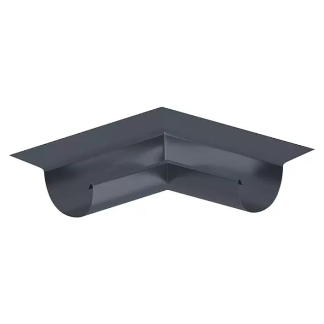 Sarei SDF-Halbrundrinnenwinkel Piccolo Inneneck 90° Alu-Anthrazit RG 80