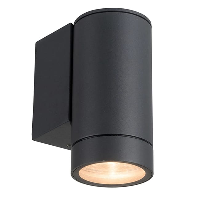 LED`s,ight Außen-Wandleuchte Rund 12,9 cm x 6,5 cm x 10,2 cm Anthrazit