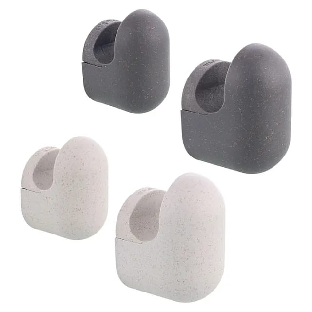 Wagner Wandhaken-Set Pill WH 0411 Schiefergrau-Lichtgrau 4 Stück