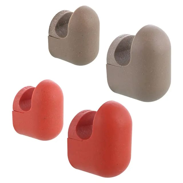Wagner Wandhaken-Set Pill WH 0421 Taupe-Korallenrot 4 Stück