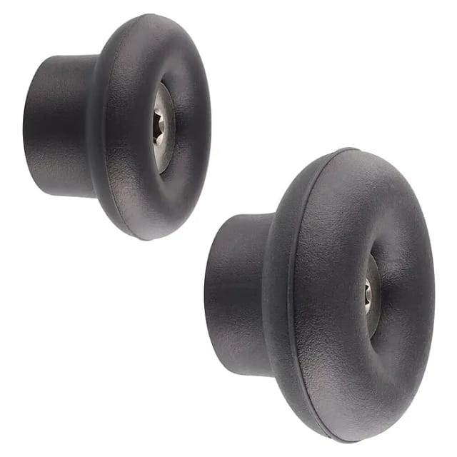 Wagner Wandhaken-Set Dot WH 0200 Schwarz 4 Stück