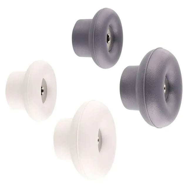 Wagner Wandhaken-Set Dot WH 0210 Schiefergrau-Lichtgrau 4 Stück