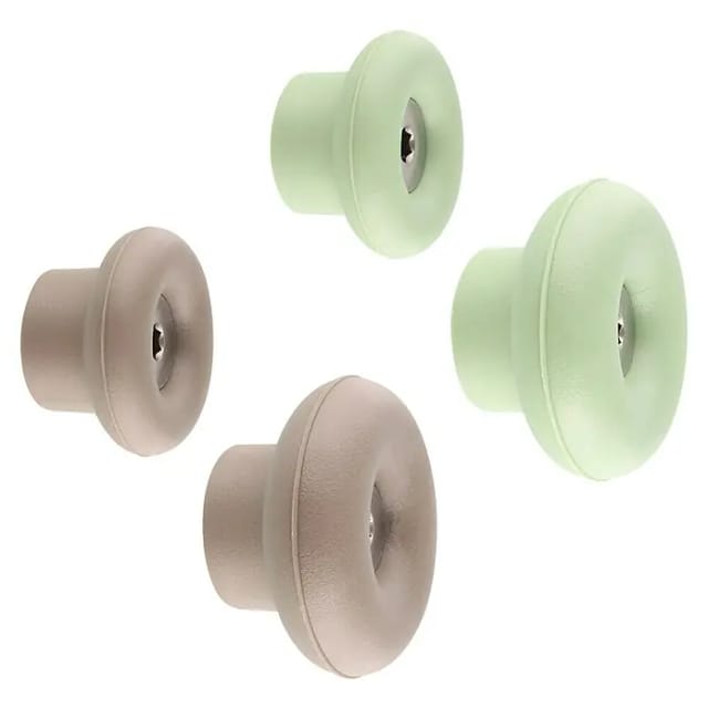 Wagner Wandhaken-Set Dot WH 0220 Taupe-Pastellgrün 4 Stück