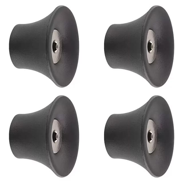 Wagner Wandhaken-Set Tulip WH 0300 Schwarz 4 Stück