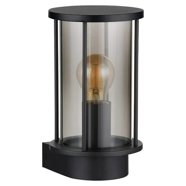 Globo Außenleuchte Gracey Edelstahl 25,2 cm Schwarz Matt