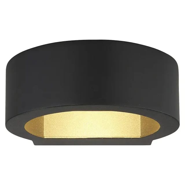 Globo Außenleuchte Slice I Aluminium 5,5 cm Schwarz Matt