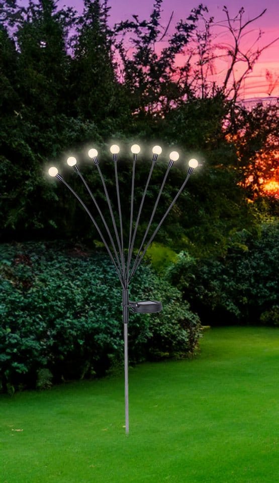 Globo Solarleuchte Edelstahl Beweglich 70 cm
