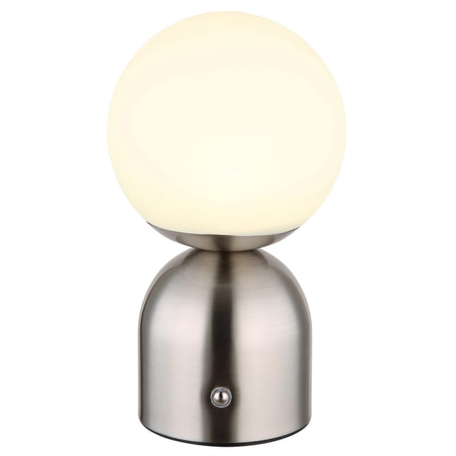 Globo Tischleuchte Julsy Metall 21 cm Nickel Matt