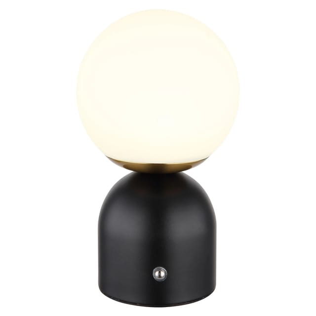 Globo Tischleuchte Julsy Metall 21 cm Schwarz Matt