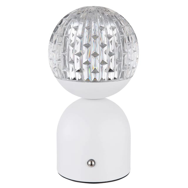 Globo Tischleuchte Julsy Metall 20 cm Weiß Matt