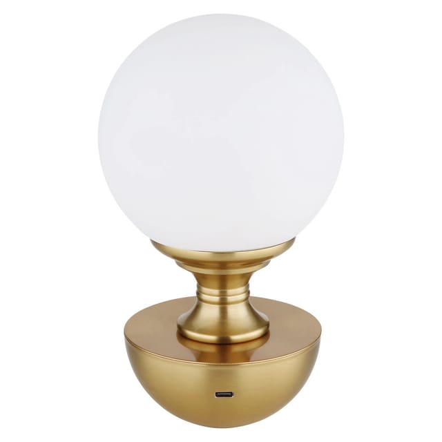 Globo Tischleuchte Tabina Metall 21 cm Messing Matt