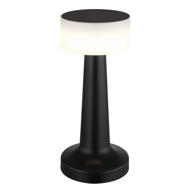 Globo Tischleuchte Angelika Kunststoff Dimmbar 21,5 cm Schwarz Matt