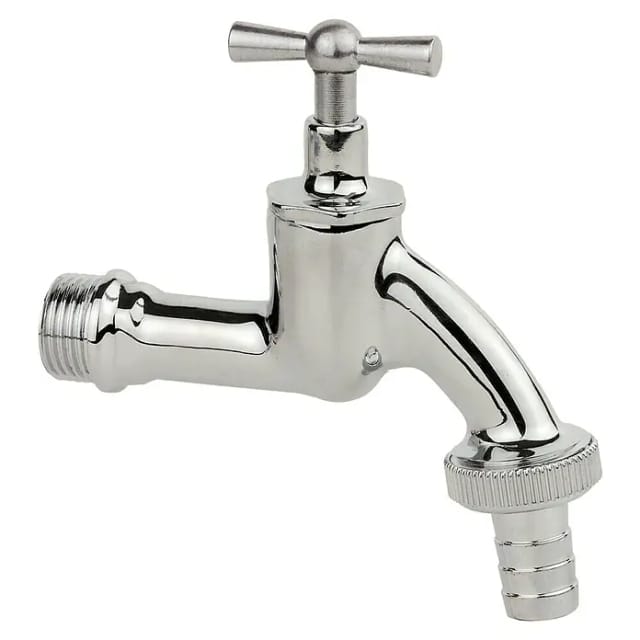 Kirchhoff Auslaufventil Knebelgriff 21 mm (1/2 ZollAG) x 26,4 mm (3/4 ZollAG) Chrom