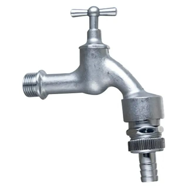 Kirchhoff Auslaufventil Knebelgriff 21 mm (1/2 ZollAG) x 26,4 mm(3/4 ZollAG) x 1/2 Zoll Matt
