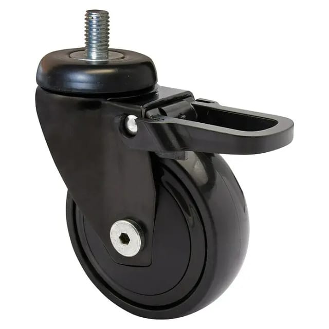 Wagner Möbel-Lenkrolle 3C-Serie Soft Kugellager Tragkraft 75 kg Schwarz Ø 75 mm