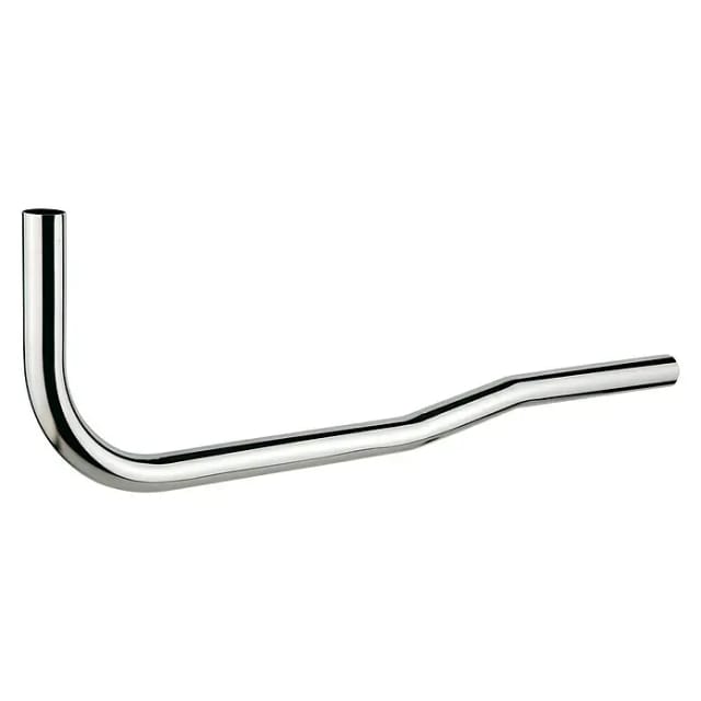 Kirchhoff Druckspülrohr 90° Gekröpft Stahl 28 mm x 600 mm x 200 mm Chrom