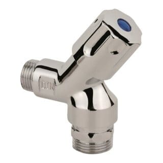 Kirchhoff GA-Wandventil 21 mm (1/2 ZollAG) x 26,4 mm (3/4 ZollAG) Chrom