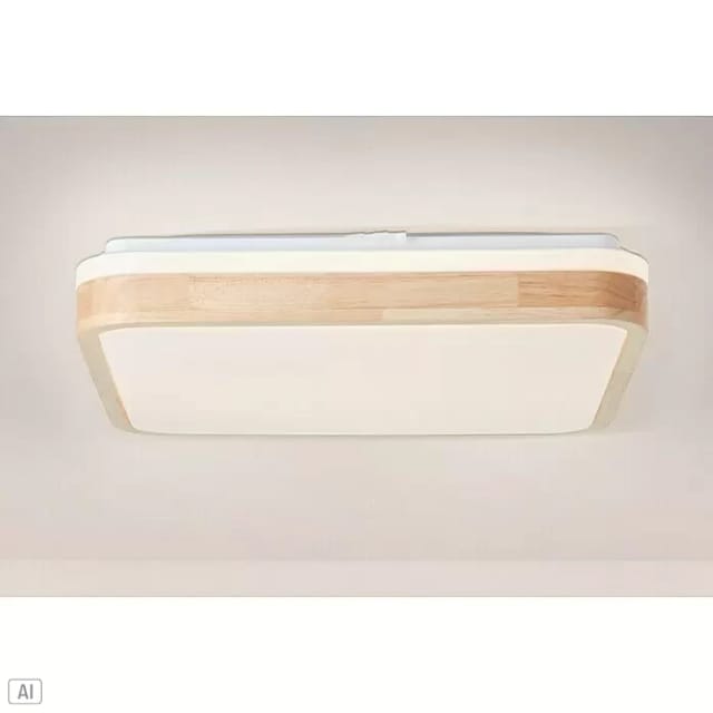 Brilliant LED-Deckenleuchte Tumeo 40 cm x 40 cm Holz-Weiß FSC®
