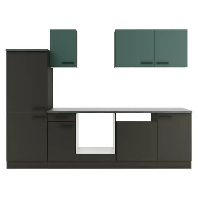 Optifit Küchenzeile KPVM 2742OE-9+ V405/M420 o. E-Geräte Steingr./Anthr. 270cm