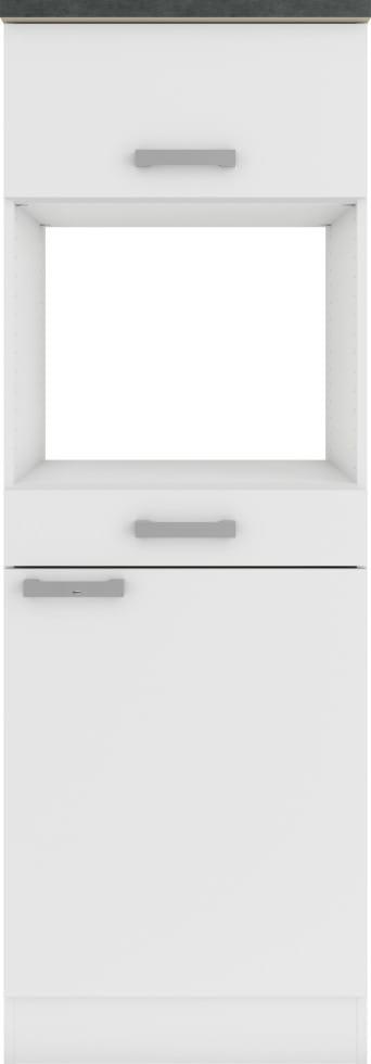 OPTIFIT Oslo214 Küchen-Geräteumbauschrank 60 cm Feinstruktur Weiß