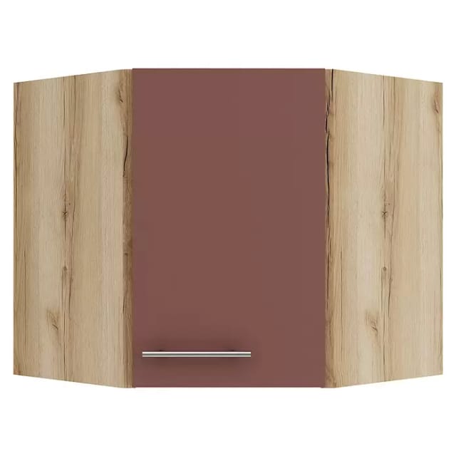 OPTIFIT Bari407 Küchen-Eckoberschrank 60 x 60 cm Rostrot