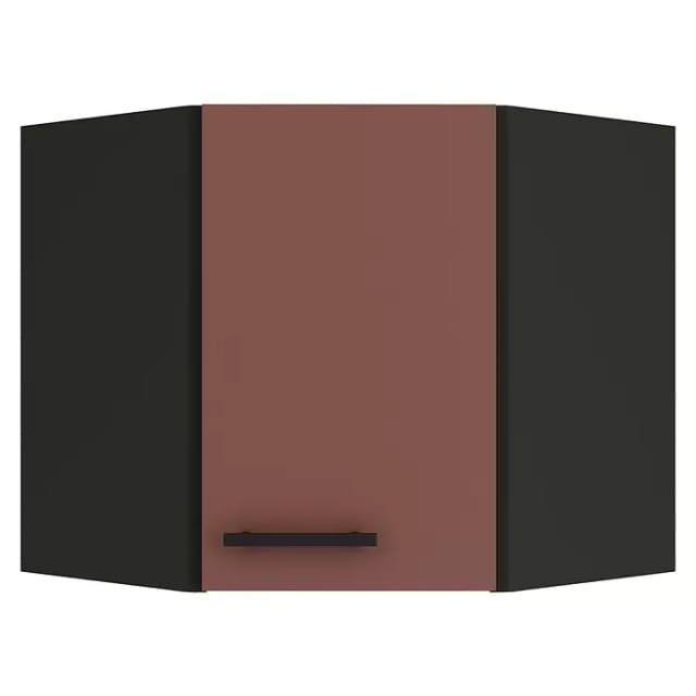 OPTIFIT Nizza407 Küchen-Eckoberschrank 60 x 60 cm Rostrot