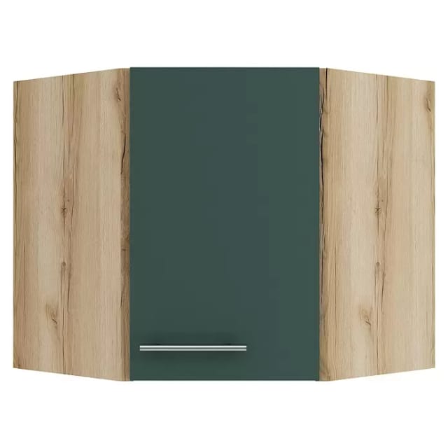 OPTIFIT Savona405 Küchen-Eckoberschrank 60 x 60 cm Steingrün