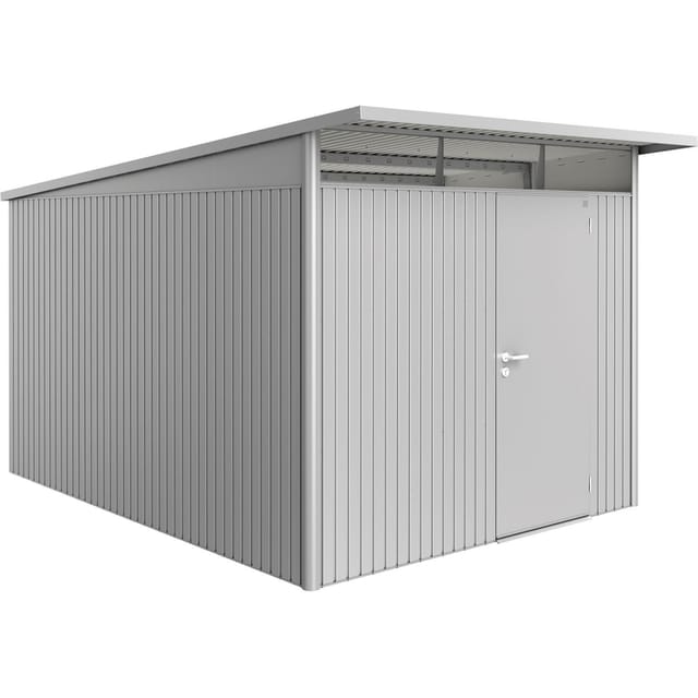 Biohort Metall-Gerätehaus AvantGarde Gr. A8 silber-metallic Standardtür