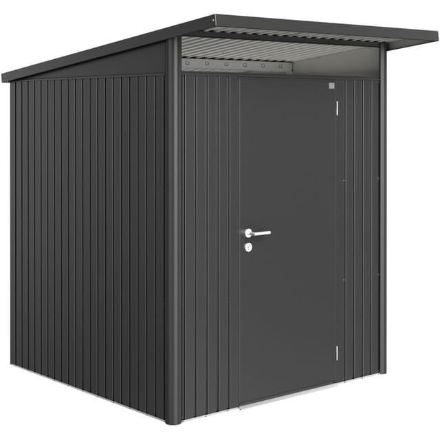 Biohort Metall-Gerätehaus AvantGarde Gr. A1 dunkelgrau-metallic Standardtür