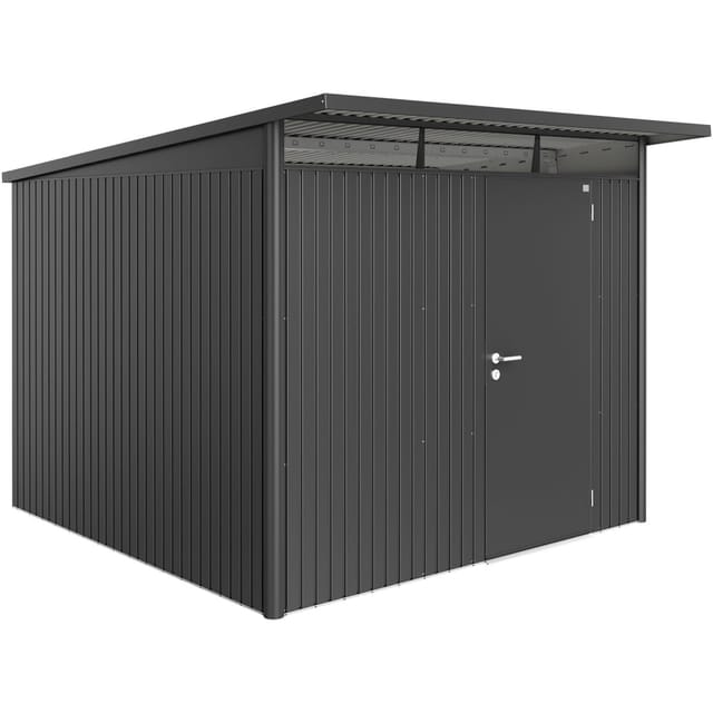 Biohort Metall-Gerätehaus AvantGarde Gr. A7 dunkelgrau-metallic Standardtür