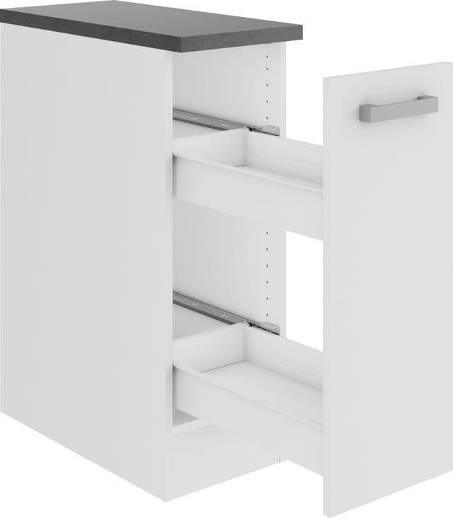 OPTIFIT Oslo214 Küchen-Unterschrank 30 cm Feinstruktur Weiß