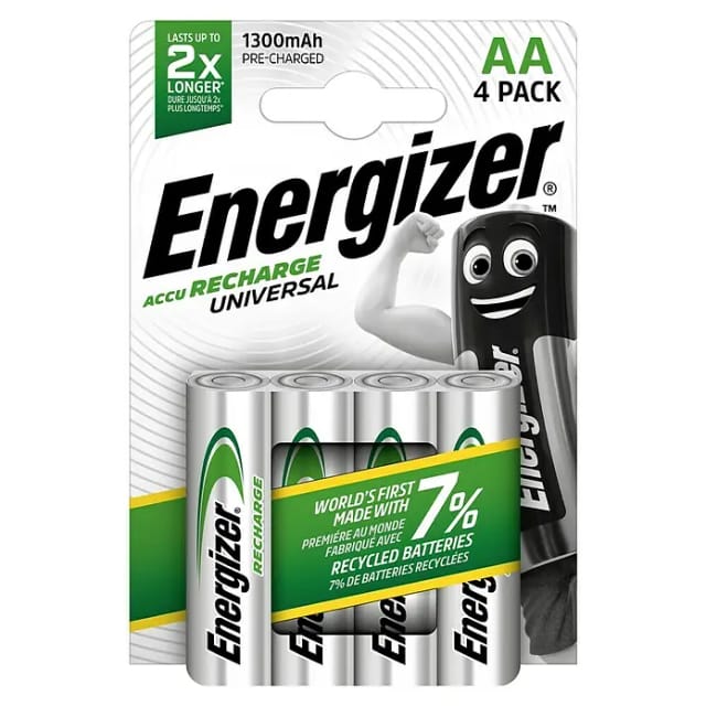 Energizer Akku Universal AA Mignon 1300 mAh 4 Stück