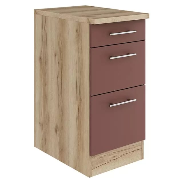 OPTIFIT Bari407 Küchen-Unterschrank 40 cm Rostrot