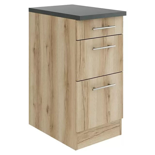 OPTIFIT Livorno290 Küchen-Unterschrank 40 cm Wildeiche Nachbildung