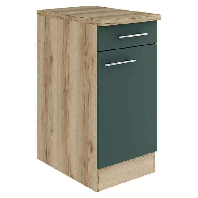OPTIFIT Savona405 Küchen-Unterschrank 40 cm Steingrün