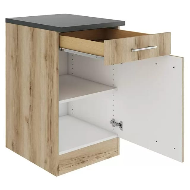 OPTIFIT Livorno290 Küchen-Unterschrank 50 cm Wildeiche Nachbildung