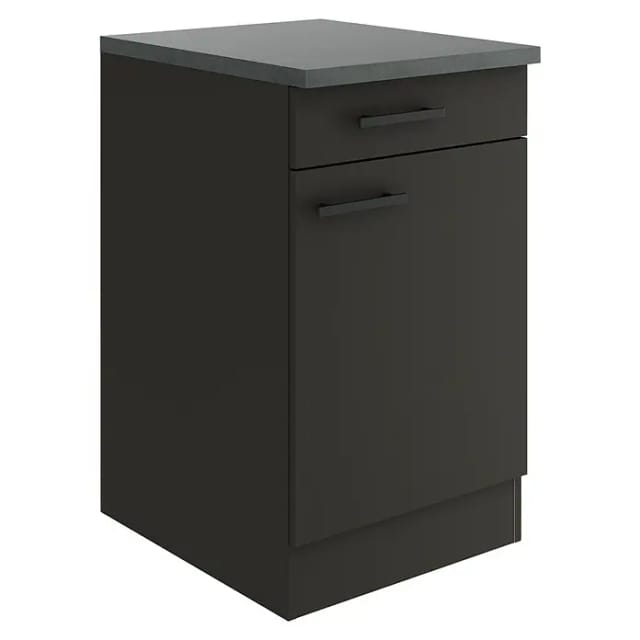 OPTIFIT Madrid420 Küchen-Unterschrank 50 cm Anthrazit Matt