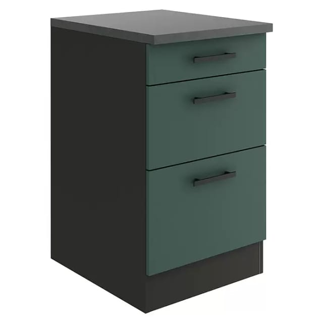 OPTIFIT Verona405 Küchen-Unterschrank 50 cm Steingrün