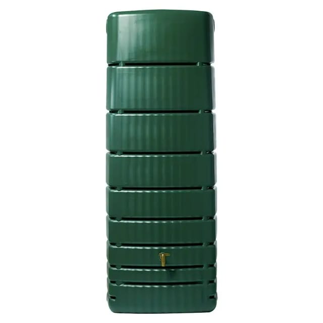 4rain Regenwassertank Slim 650, Grün 52 cm Tiefe inkl. Zubehör