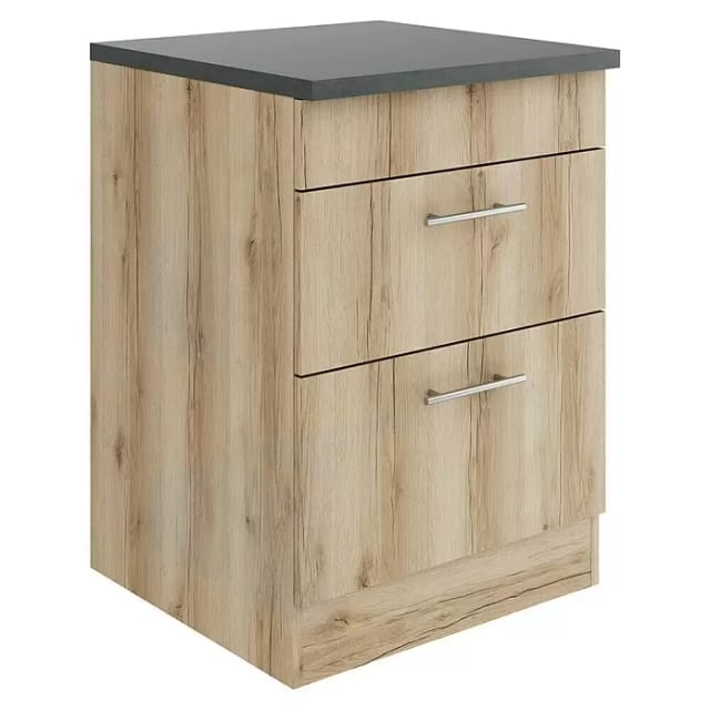 OPTIFIT Livorno290 Küchen-Unterschrank 60 cm Wildeiche Nachbildung