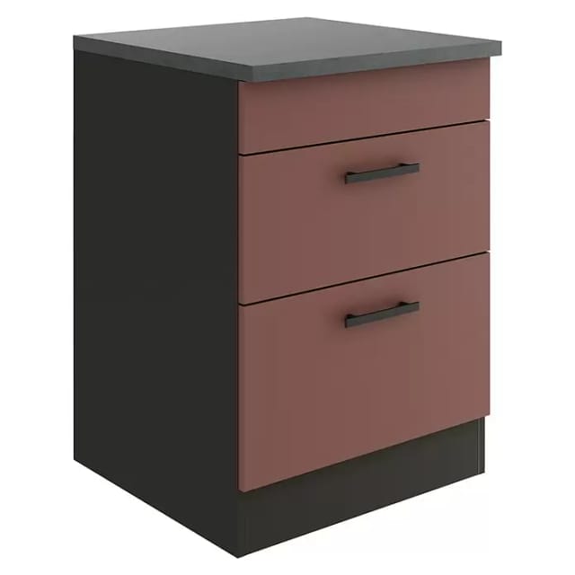 OPTIFIT Nizza407 Küchen-Unterschrank 60 cm Rostrot