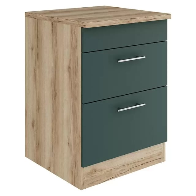 OPTIFIT Savona405 Küchen-Unterschrank 60 cm Steingrün